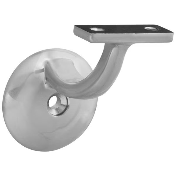 Silver Zinc Handrail Bracket 3.10 in. L, National Hardware, Mfr#: N332-908